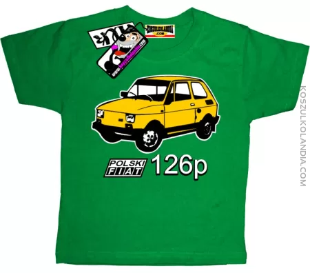 Polski Fiat 126p - Koszulka Dziecięca