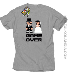 Game Over Pixel - koszulka męska na kawalerskie melanż 