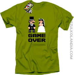 Game Over Pixel - koszulka męska na kawalerskie kiwi