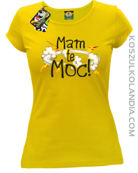 MAM te moc - Koszulka damska żółta 