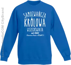 Samozwańcza Królowa wszechświata - Bluza dziecięca bez kaptura niebieska 