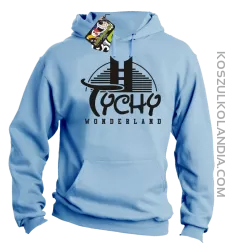 TYCHY Wonderland - Bluza męska z kapturem błękit 