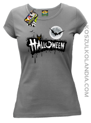 Halloween Standard Scenery - koszulka damska szara