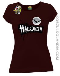 Halloween Standard Scenery - koszulka damska brązowa