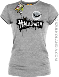 Halloween Standard Scenery - koszulka damska melanż 
