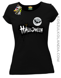 Halloween Standard Scenery - koszulka damska czarna