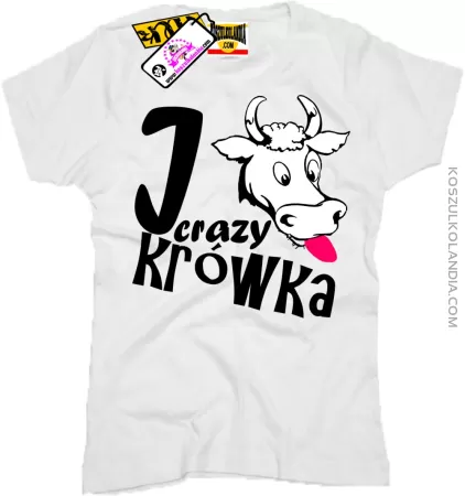 I Crazy Krówka - Koszulka Damska Nr KODIA00074d