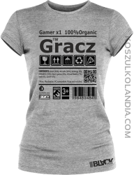 Gracz GAMER - Koszulka damska melanż 