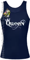 Queen Simple - Top damski granat