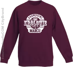 Prawdziwi królowie rodzą się w MARCU - Bluza dziecięca STANDARD burgundy