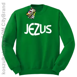 JEZUS Jesus christ symbolic - Bluza STANDARD - Zielony