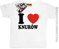I love Knurów - koszulka dziecięca - biały