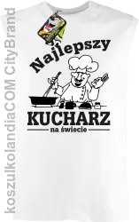 Mamma Mia Najlepszy kucharz na świecie - Bezrękawnik męski biały 