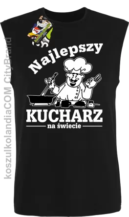 Mamma Mia Najlepszy kucharz na świecie - Bezrękawnik męski czarny 