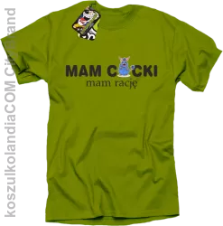 Mam cycki - Mam rację - Koszulka standard kiwi