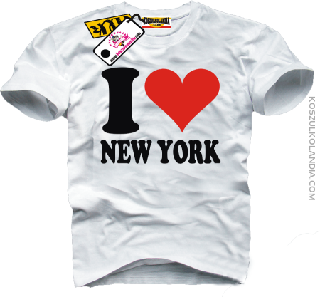 I LOVE NEW YORK - koszulka męska
