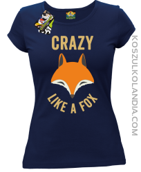 Crazy like a Fox - Koszulka damska granatowa 