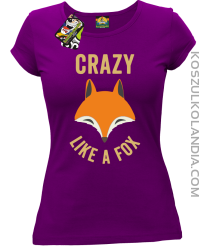 Crazy like a Fox - Koszulka damska fioletowa 