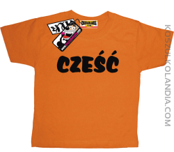 Cześć - koszulka dziecięca - pomarańczowy