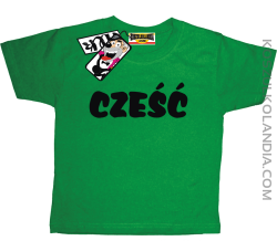 Cześć - koszulka dziecięca - zielony