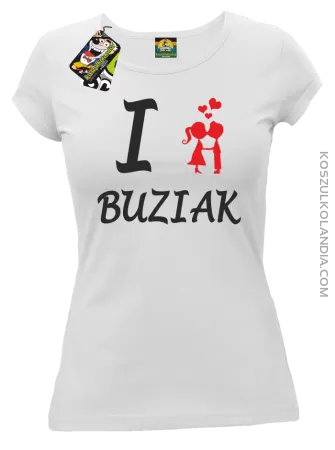 I LOVE Buziak - Koszulka Damska