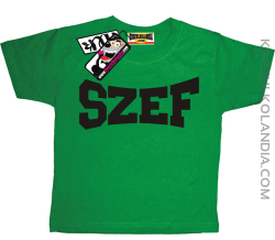Szef - koszulka dziecięca - zielony