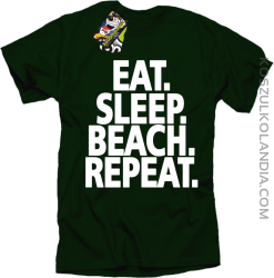 Eat Sleep Beach Repeat - Koszulka męska butelkowa