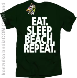 Eat Sleep Beach Repeat - Koszulka męska butelkowa