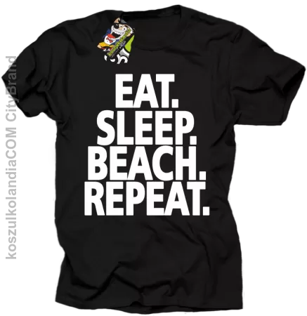 Eat Sleep Beach Repeat - Koszulka męska