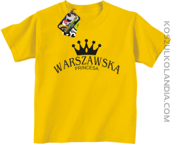 Warszawska princesa - Koszulka dziecięca żółty