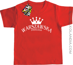 Warszawska princesa - Koszulka dziecięca red
