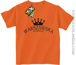 Warszawska princesa - Koszulka dziecięca pomarańcz