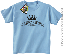 Warszawska princesa - Koszulka dziecięca błękit