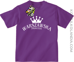 Warszawska princesa - Koszulka dziecięca fiolet