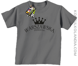 Warszawska princesa - Koszulka dziecięca szara