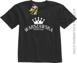 Warszawska princesa - Koszulka dziecięca czarny

