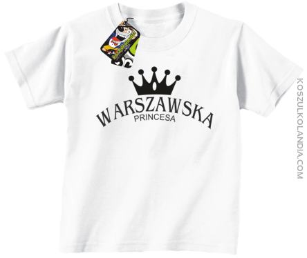 Warszawska princesa - Koszulka dziecięca biała