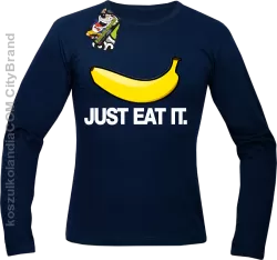 JUST EAT IT Banana - Longsleeve męski granat 