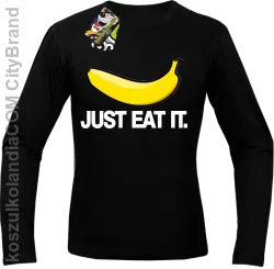 JUST EAT IT Banana - Longsleeve męski czarny 