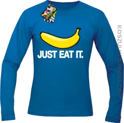 JUST EAT IT Banana - Longsleeve męski niebieski 