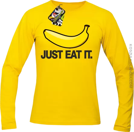 JUST EAT IT Banana - Longsleeve męski żółta 