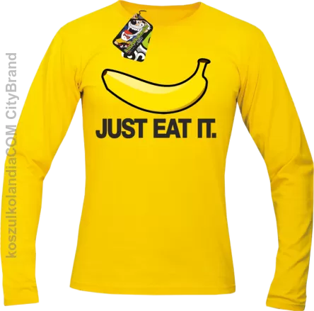 JUST EAT IT Banana - Longsleeve męski żółta 