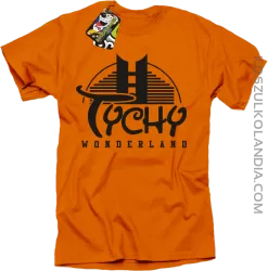 TYCHY Wonderland - Koszulka męska pomarańcz 
