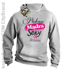 Piękna Mądra Skromna & Sexy - bluza z kapturem melanż