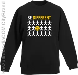 BE DIFFERENT - Bluza dziecięca bez kaptura czarna 
