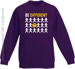 BE DIFFERENT - Bluza dziecięca bez kaptura fiolet 