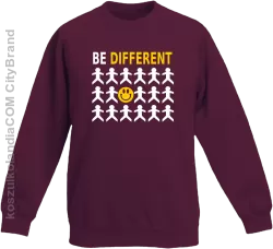 BE DIFFERENT - Bluza dziecięca bez kaptura borodowy