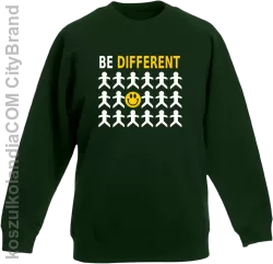 BE DIFFERENT - Bluza dziecięca bez kaptura butelkowa 