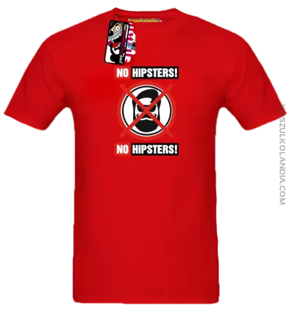 NO HIPSTERS - koszulka męska