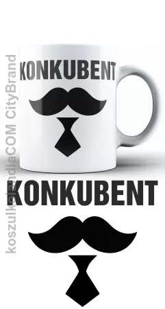 Konkubent - kubek 330ml z nadrukiem